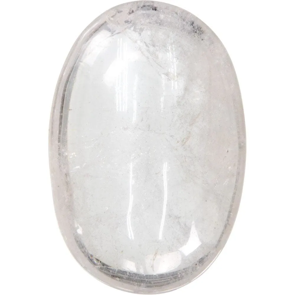 1.75" Palm Stone - Clear Quartz