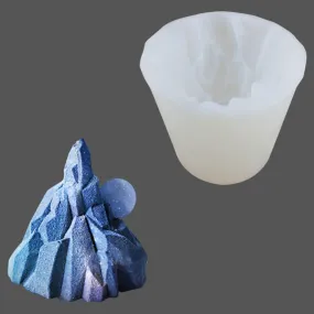 1pc 3D Silicone Iceberg Mold, Scented Candle Mold, DIY Handmade Chocolate Mold For Baking Tool 10360650