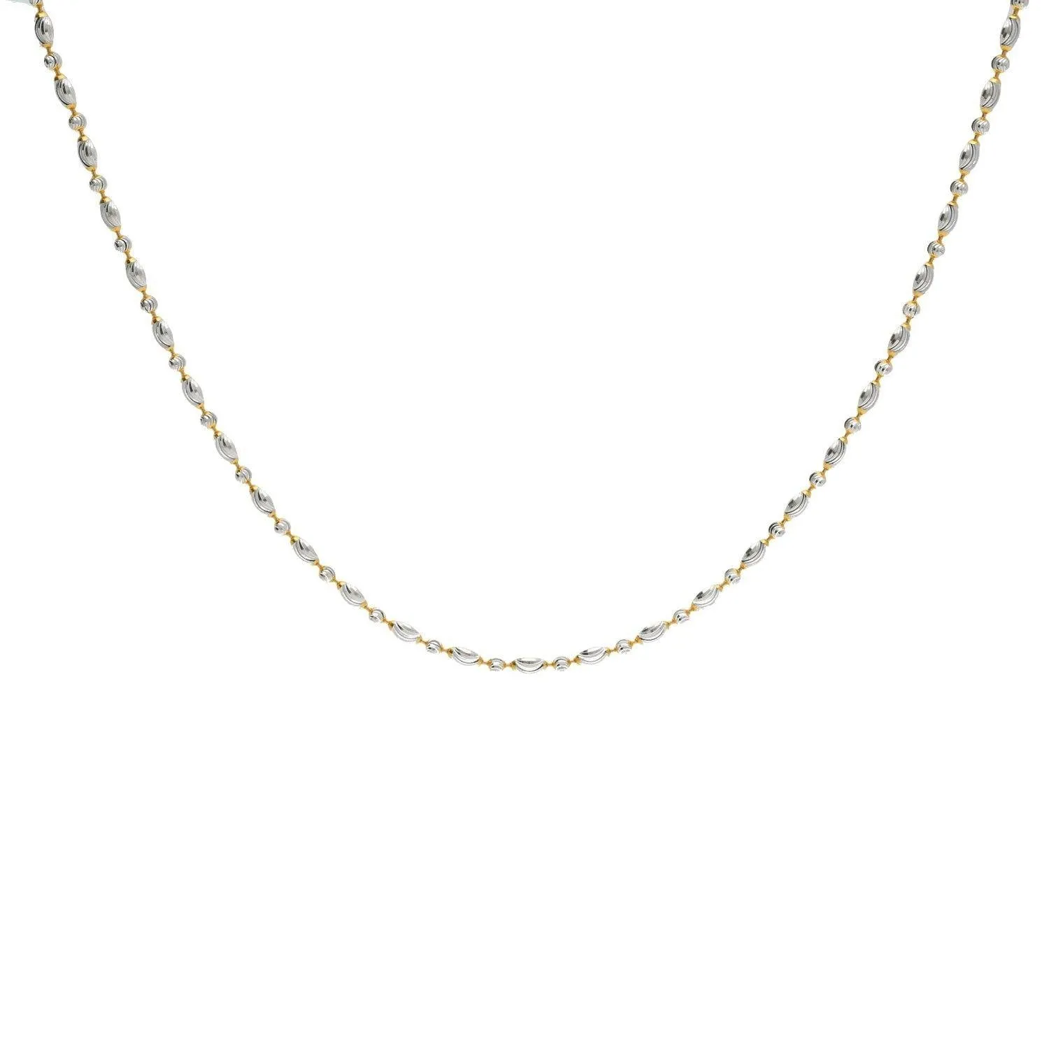 22K Gold Fancy Chain, Length 18 inches