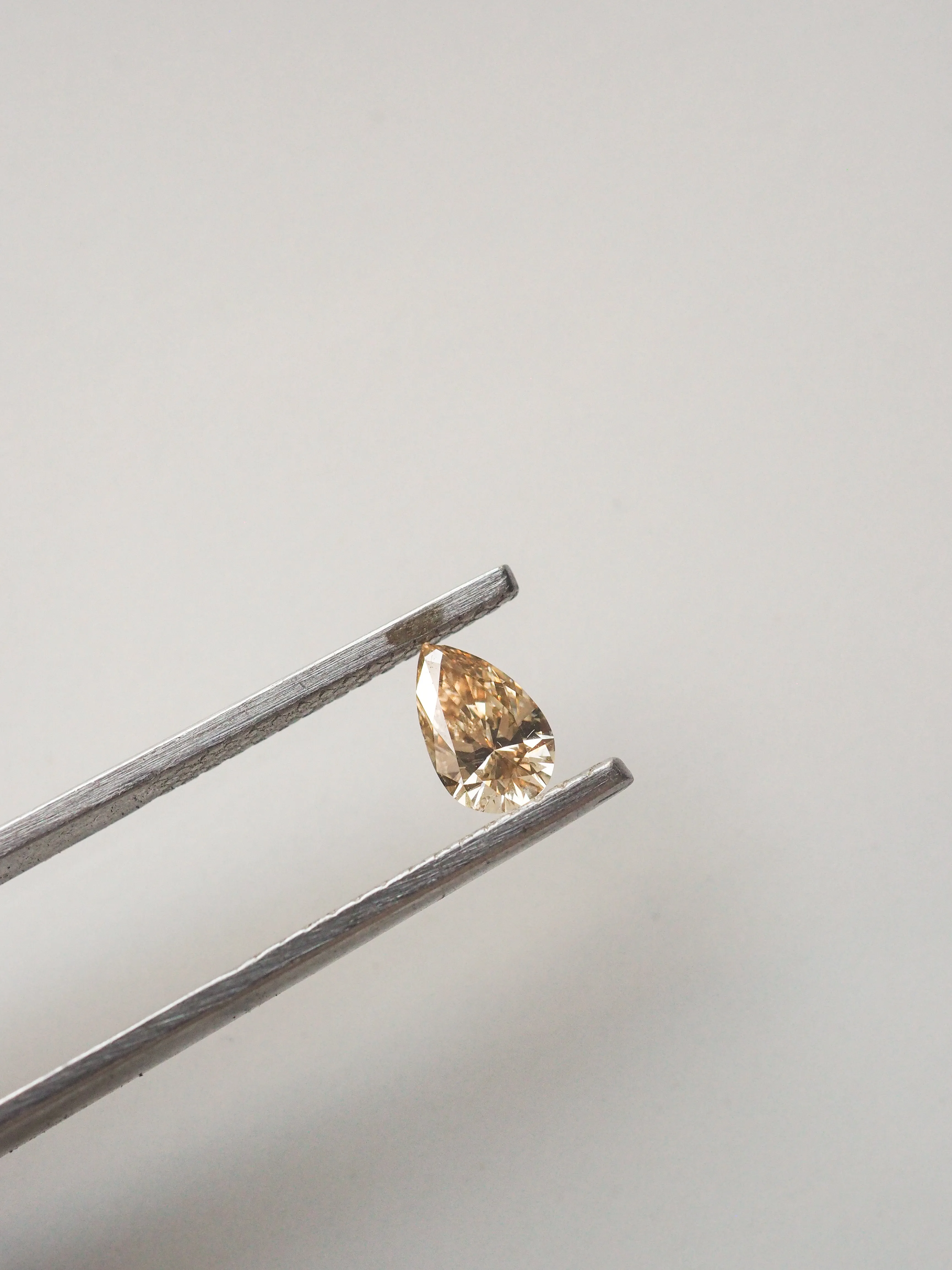 .47CT PEAR CHAMPAGNE DIAMOND