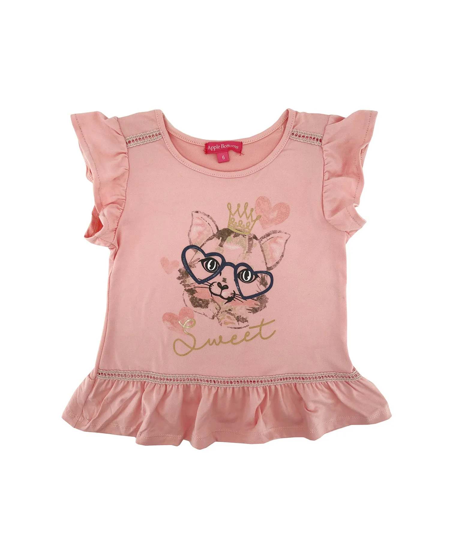 56031, Apple Bottoms, Girls' S/S Top - Asst