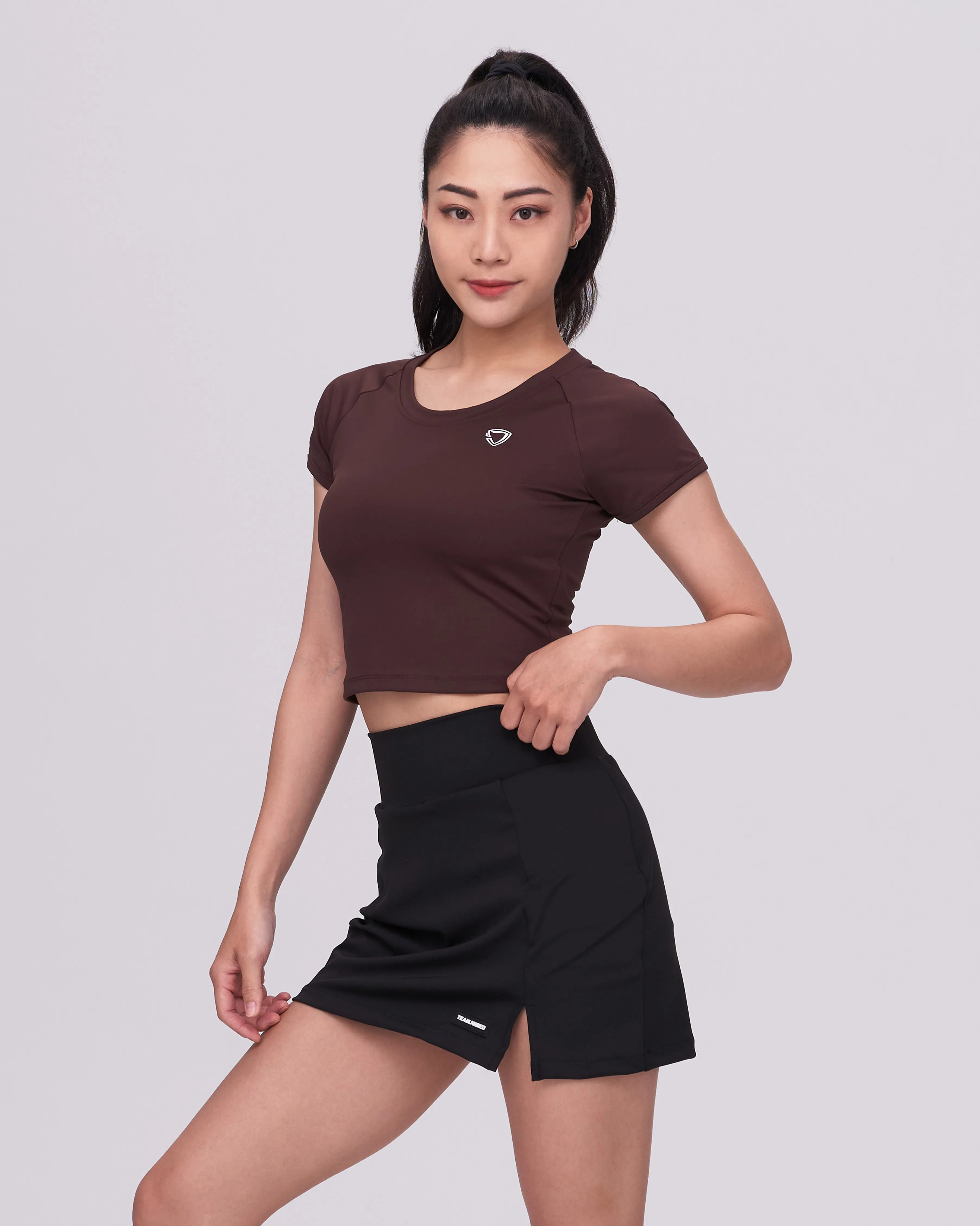 Adapt Scoop Neckline Crop Top