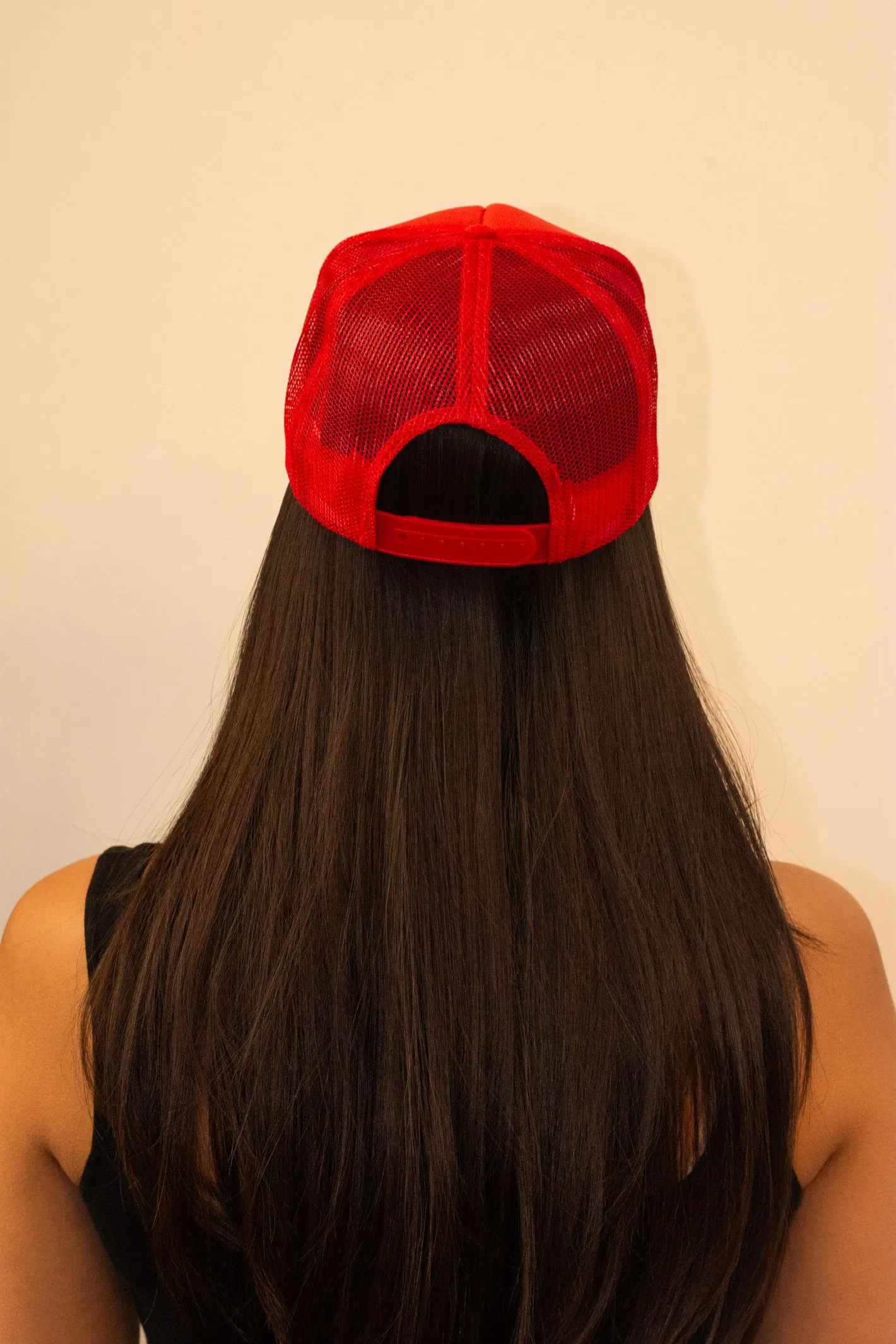 American Cowgirl Red Trucker Hat