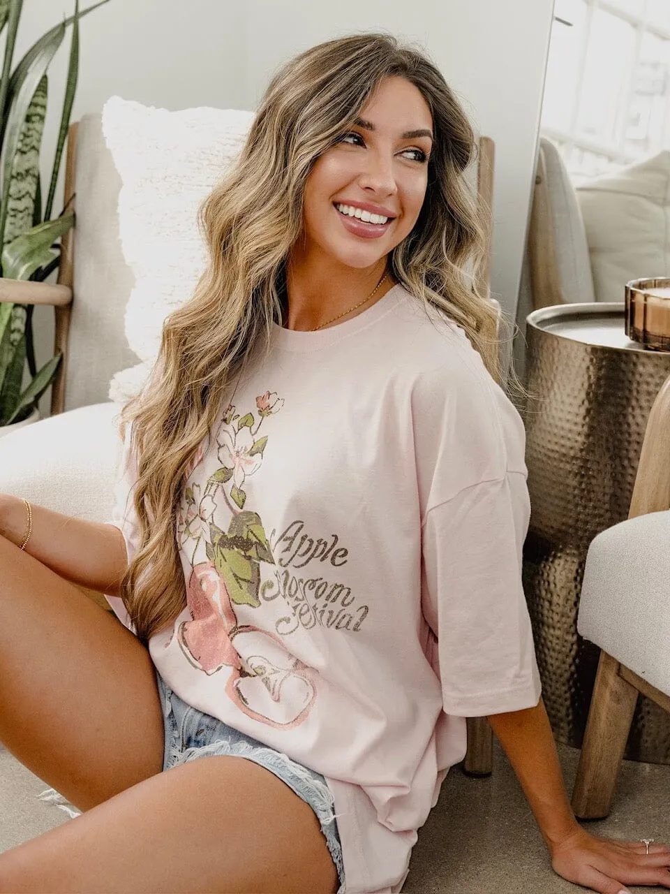 Apple Blossom Pink One Size Tee