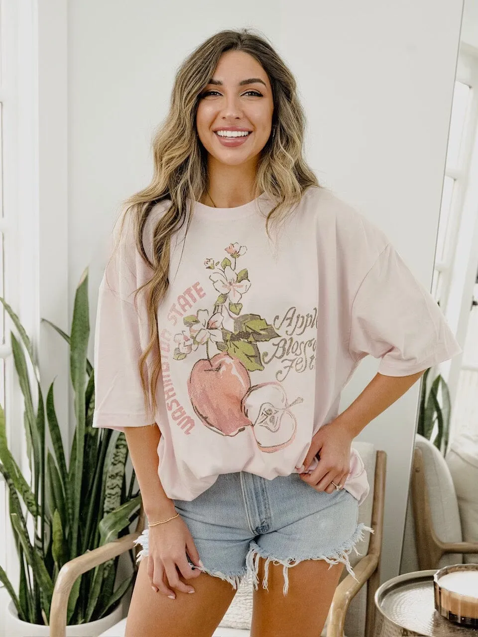 Apple Blossom Pink One Size Tee