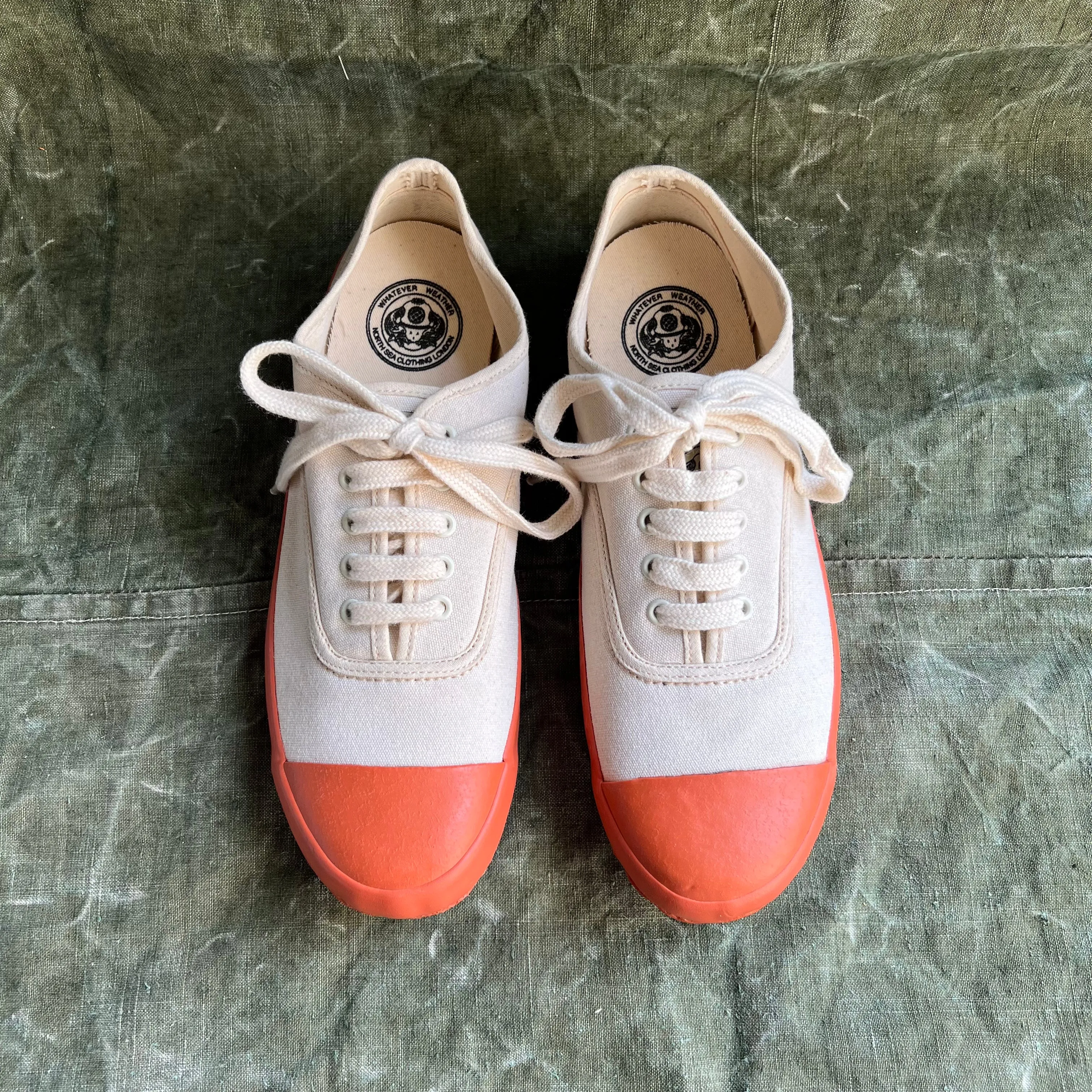 ARCHIVE SALE - MK 1 LACE UP, ECRU/ORANGE