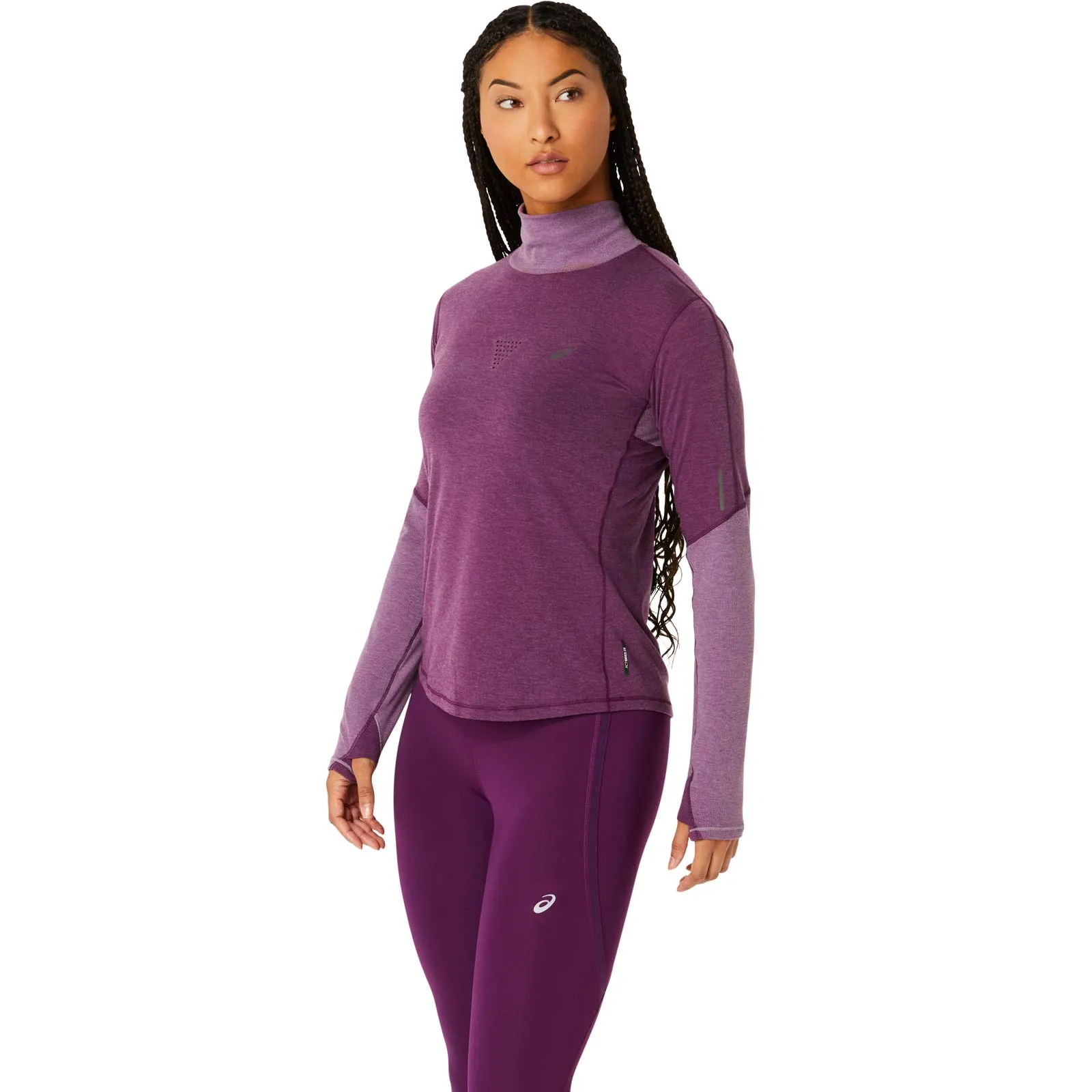 Asics Metarun Mock Neck Long-Sleeve Womens Top