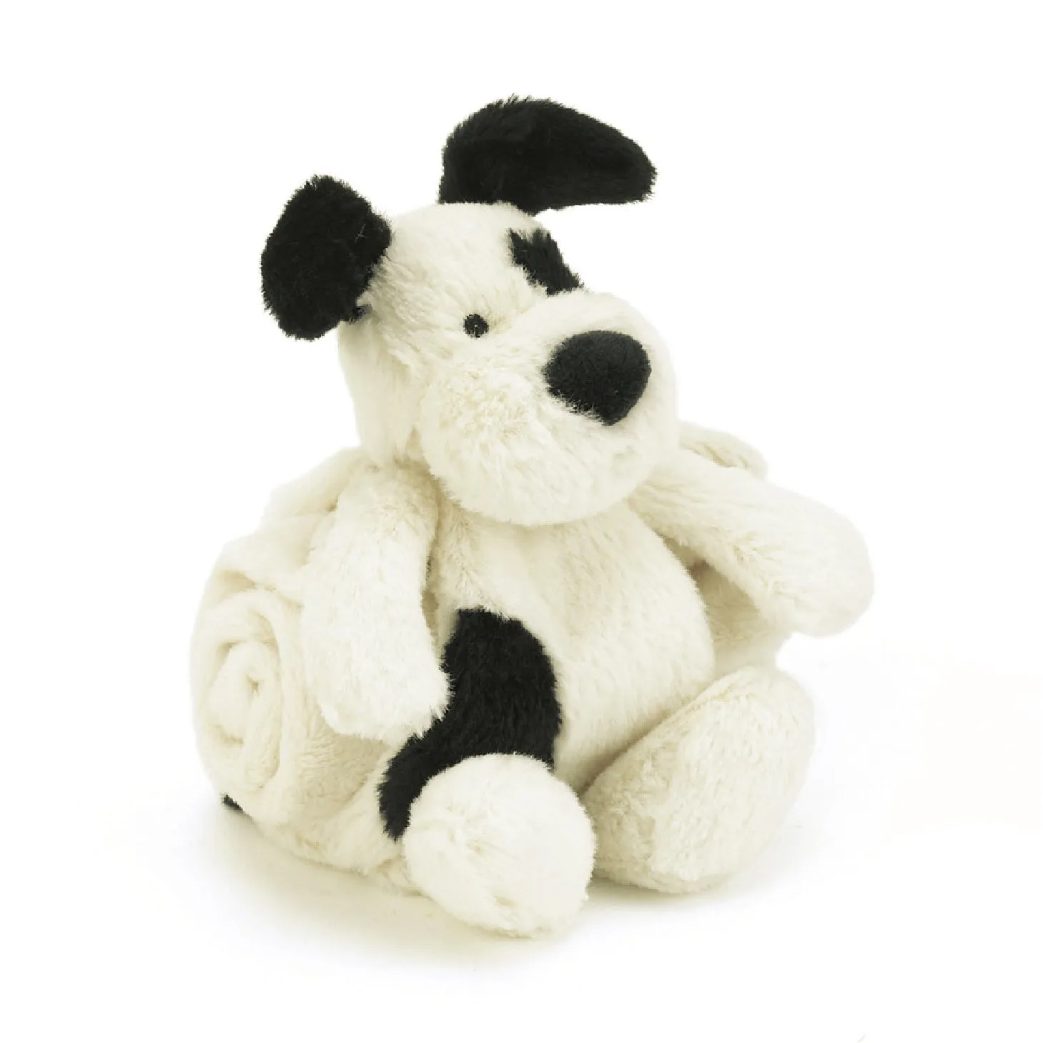 Bashful Black & Cream Puppy Soother