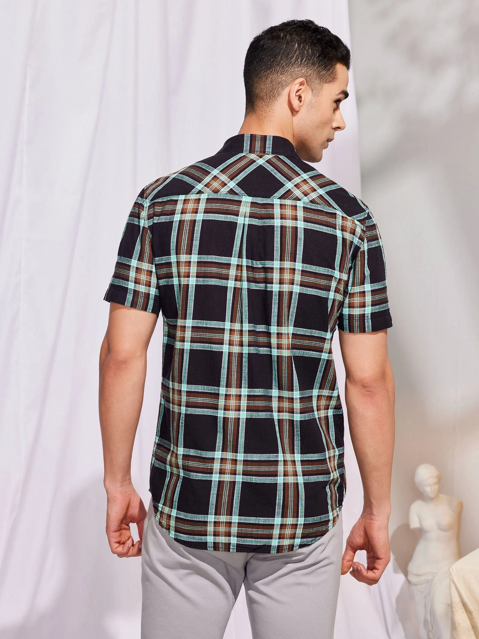 Black Checked Shirt