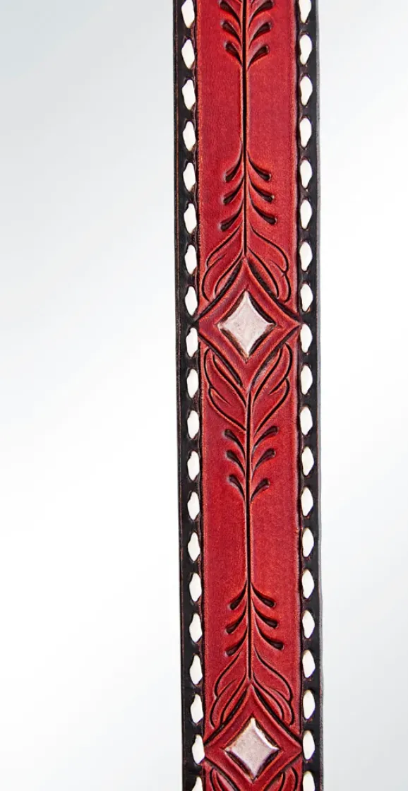 BLACK DIAMOND TOOLED PURSE STRAP