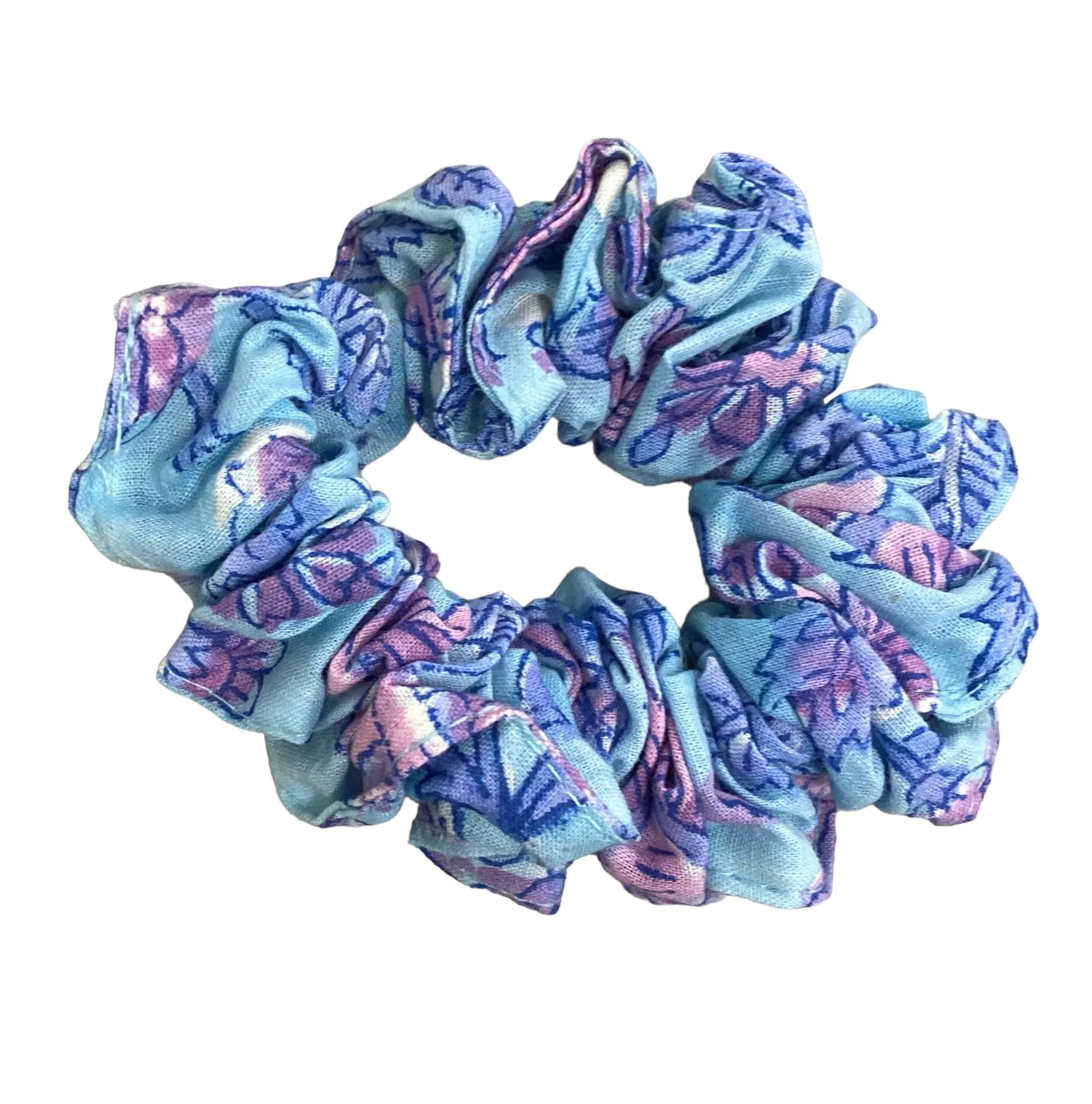 Block Print Hair Scrunchies