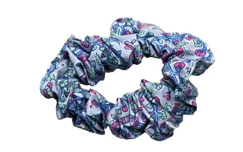 Block Print Hair Scrunchies