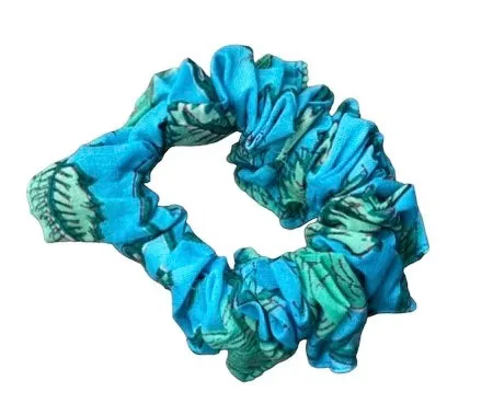 Block Print Hair Scrunchies