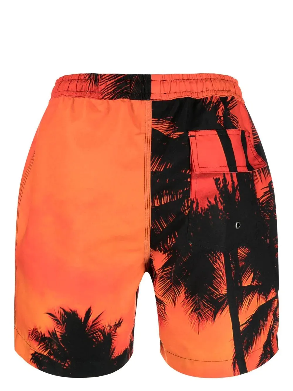 BLUE SKY INN SUNSET PALM TREES ABSTRACT-PRINT SWIM-SHORTS AOP ORN