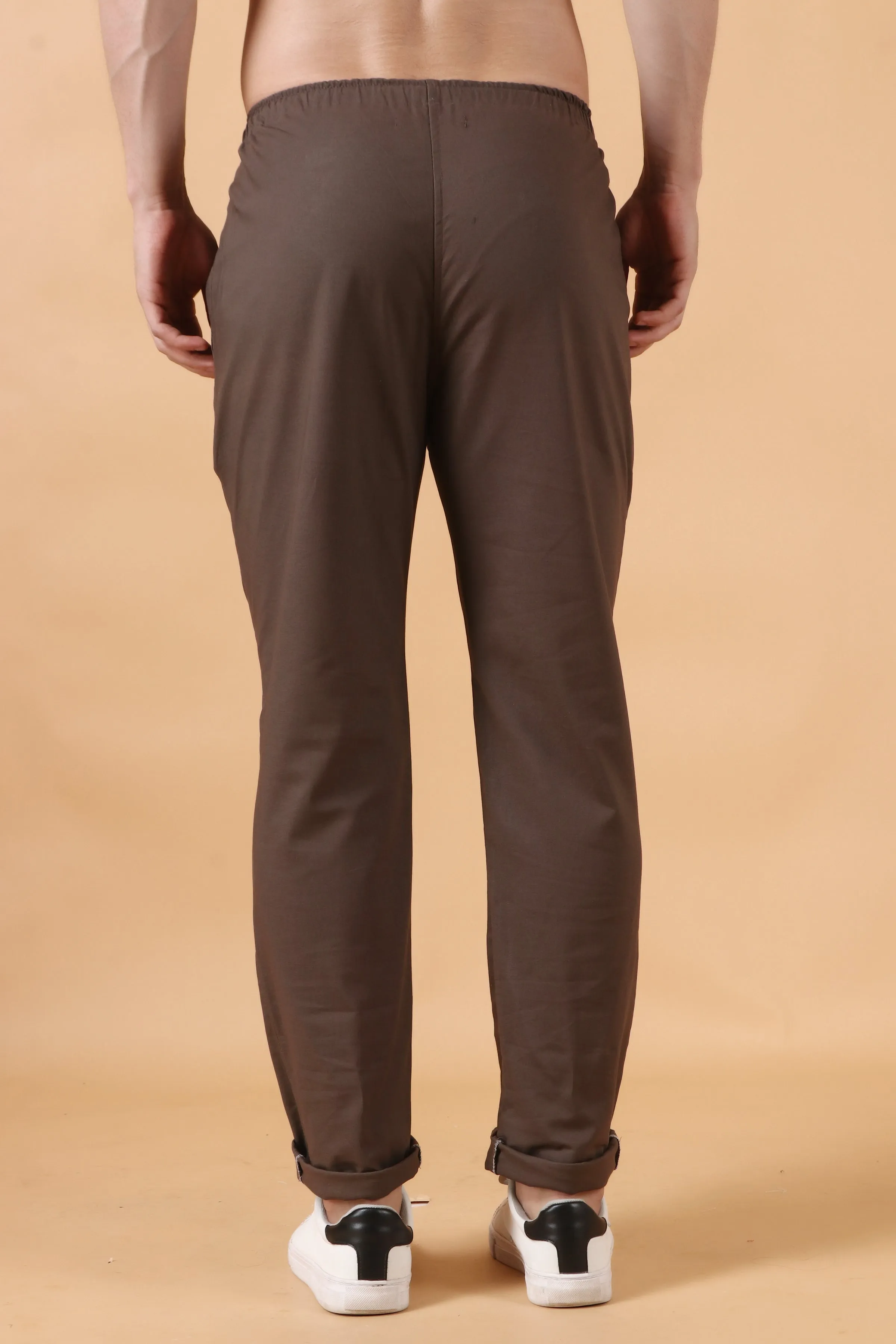 Brown Stretch Cargo Pants