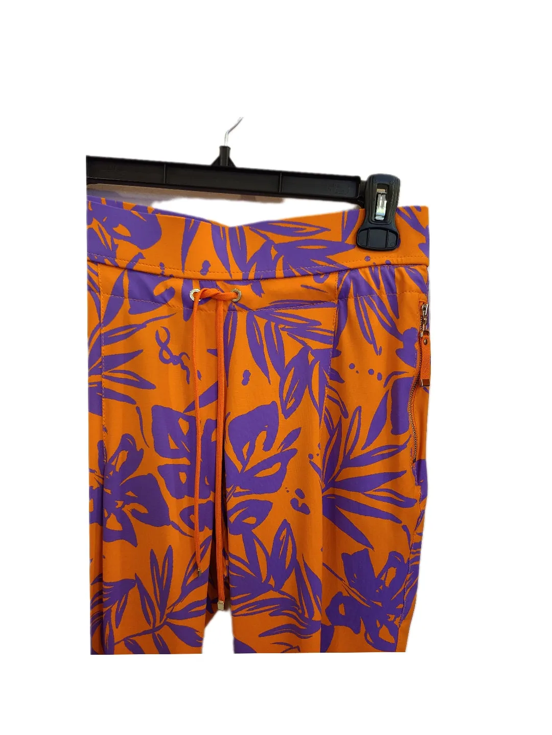 Candy Orange and Purple Flower Pant