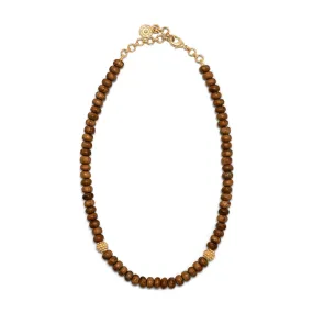 Capucine de Wulf Earth Goddess Single Strand Necklace 16   2 Teak