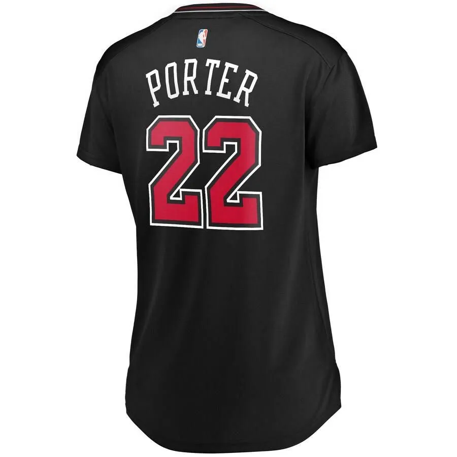 Chicago Bulls Otto Porter Fanatics Branded Fast Break Player Statement Jersey Womens - Black | Ireland G3561T0