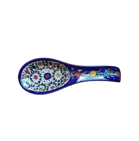 Christmas Gifts, Hanukkah Gifts. Spoon rest Armenian ceramic serving or wall decoration.