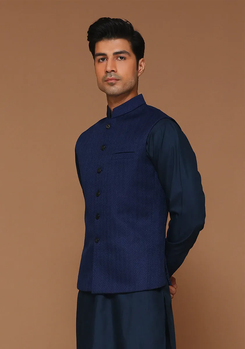 Classic Jamawar Outer Space Traditional Waistcoat