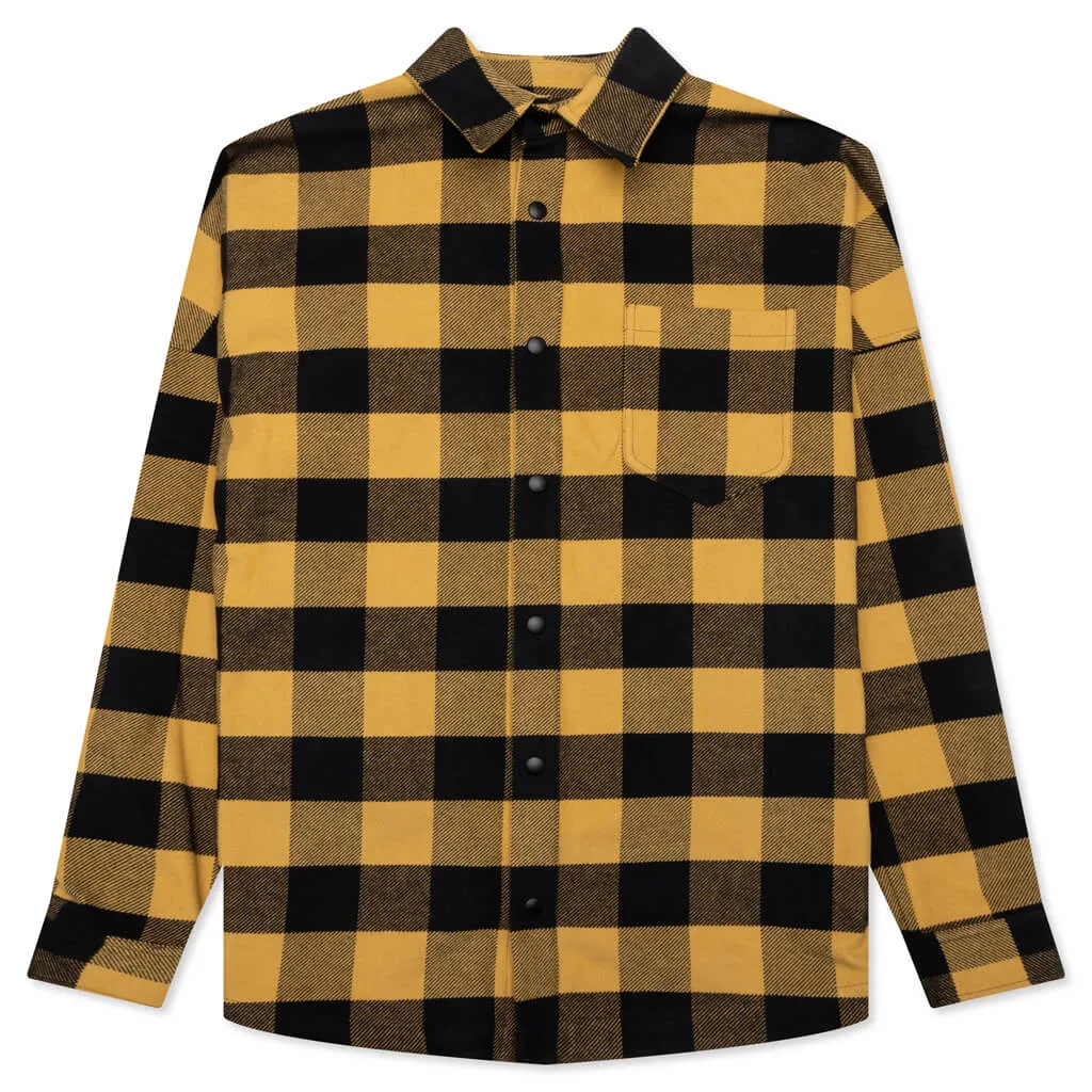 Classic Logo Overshirt - Gold/White