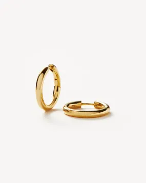 Classic Tunnel Medium Hoop Earrings | 18ct Gold Plated