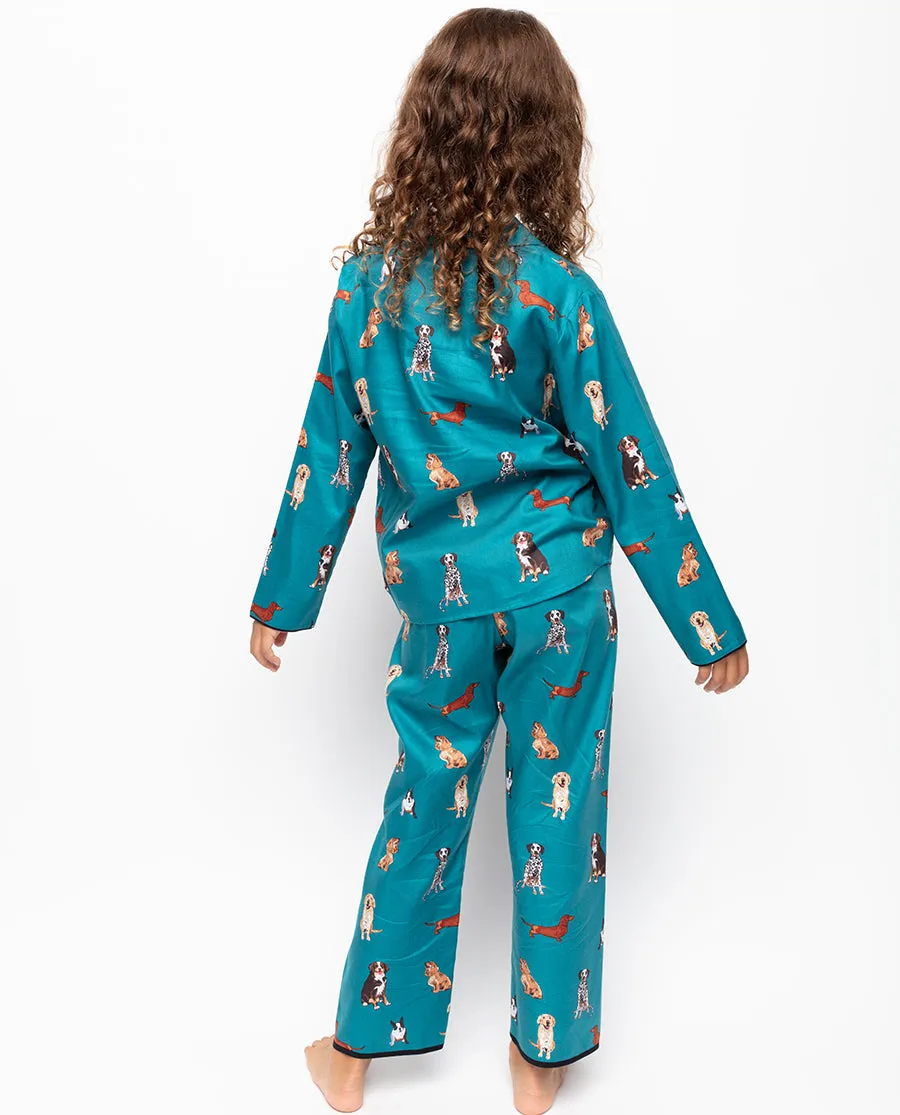 Coco Girls Dog Print Pyjama Set