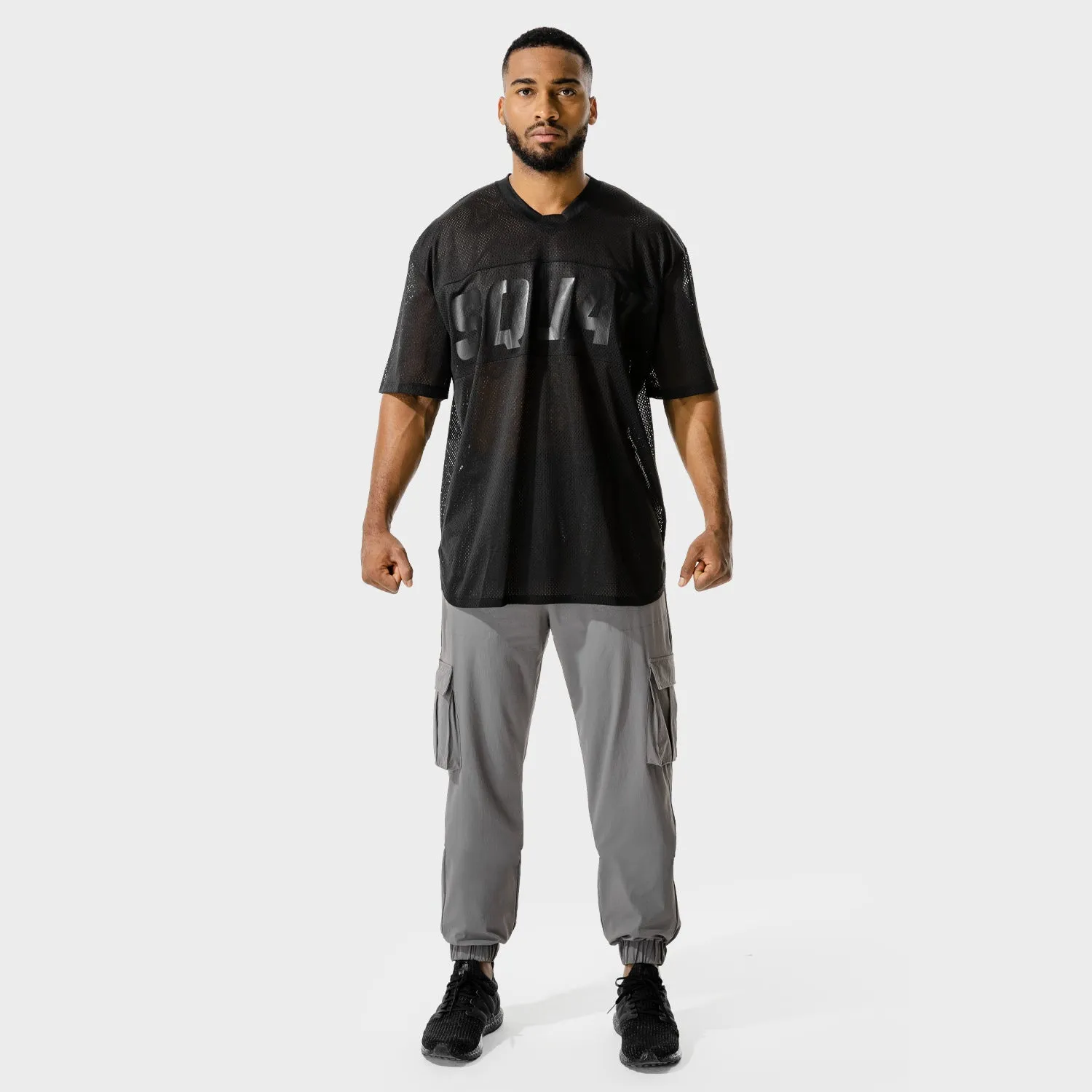 Code Oversized Mesh T-shirt - Black