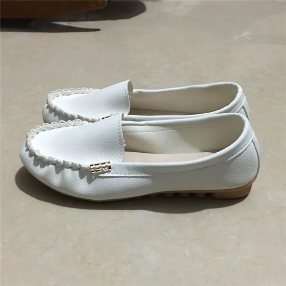 Comfortable Candy Color Slip on Loafers