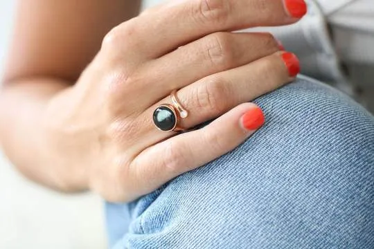 Cosmic Spiral Ring in Rose Gold by Moonglow