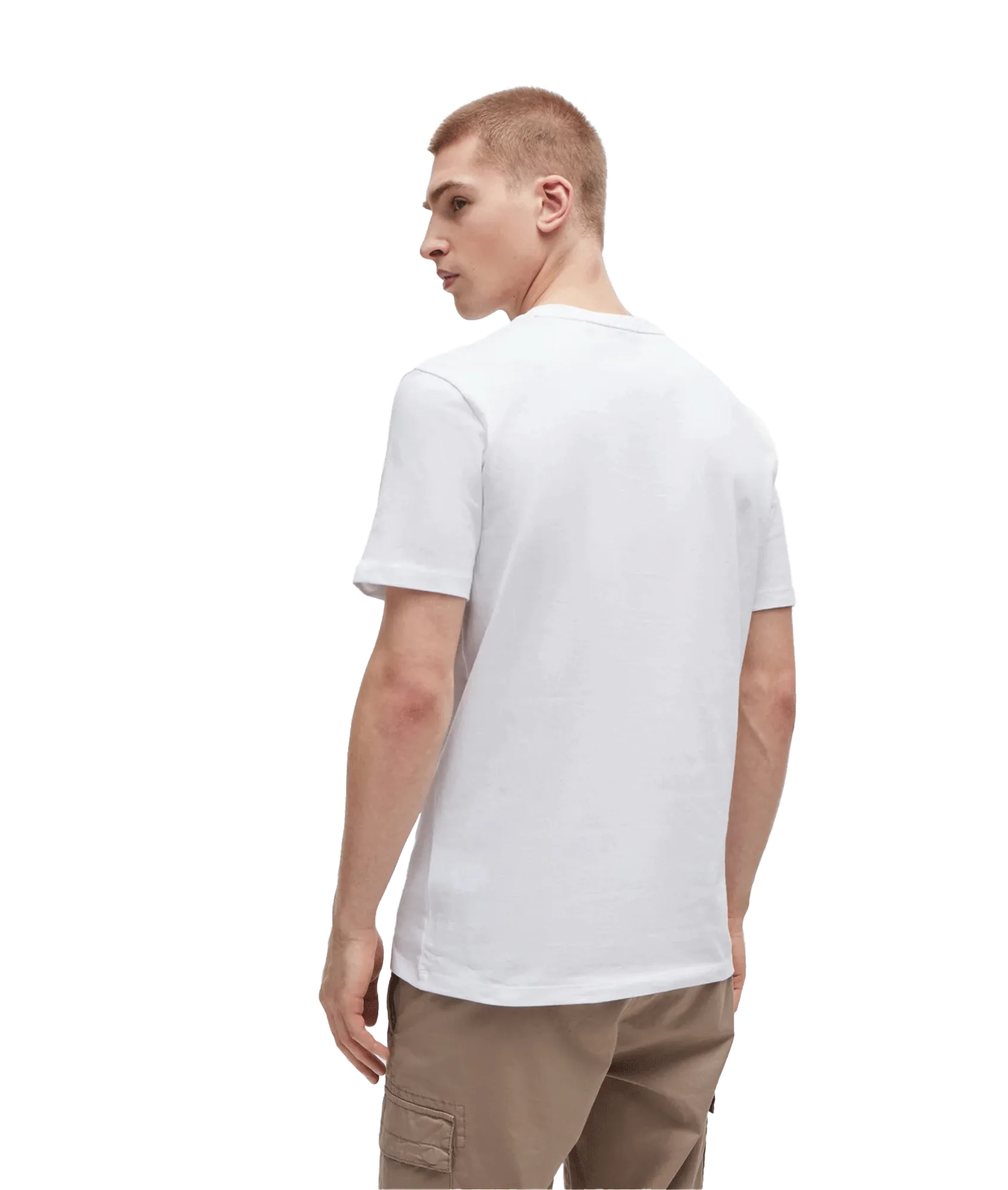 Cotton-jersey T-shirt With Logo Patch - White