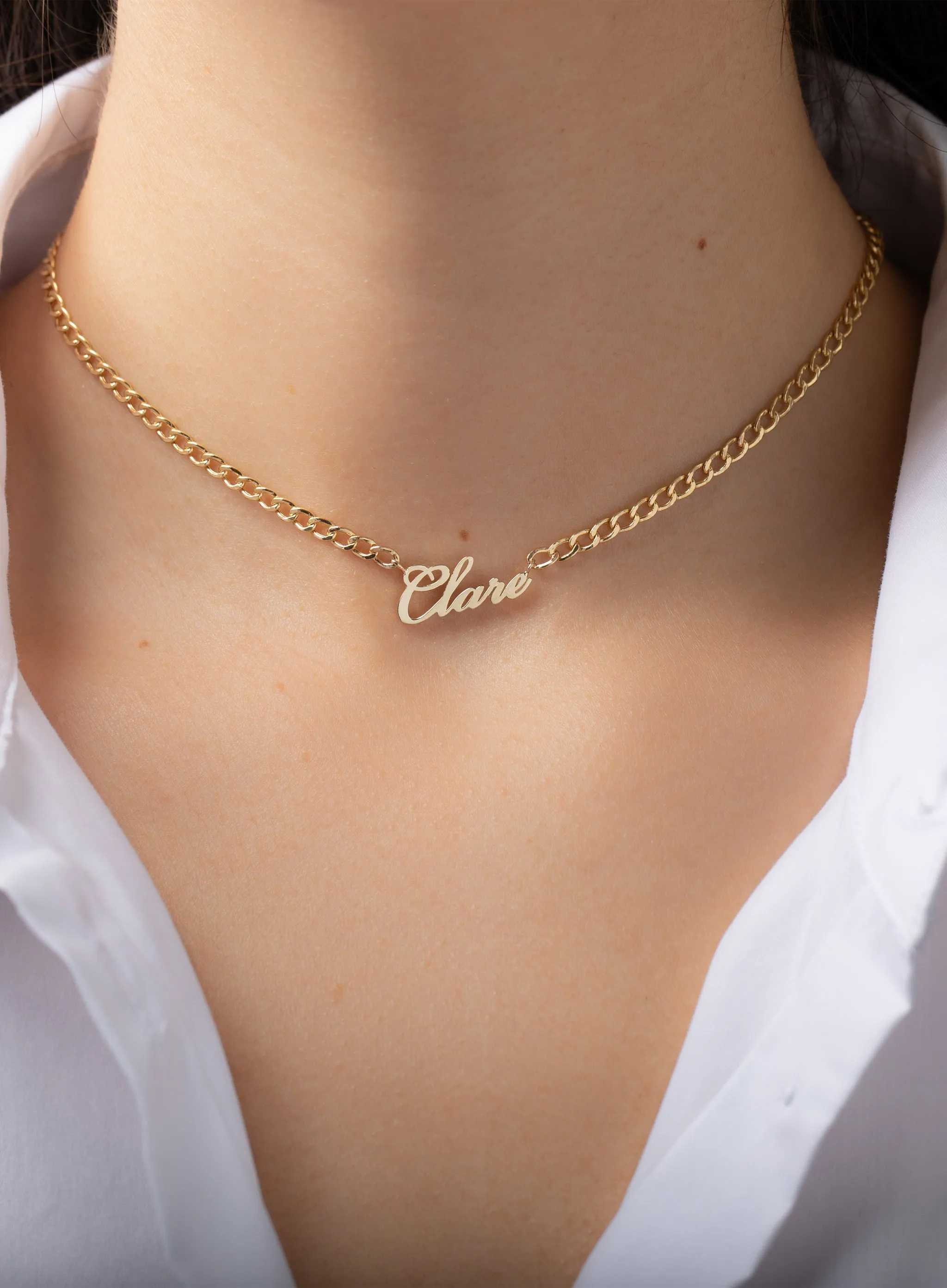 Cuban Link Name Choker