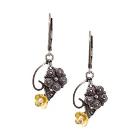 Drop Flower Earrings by Eric et Lydie