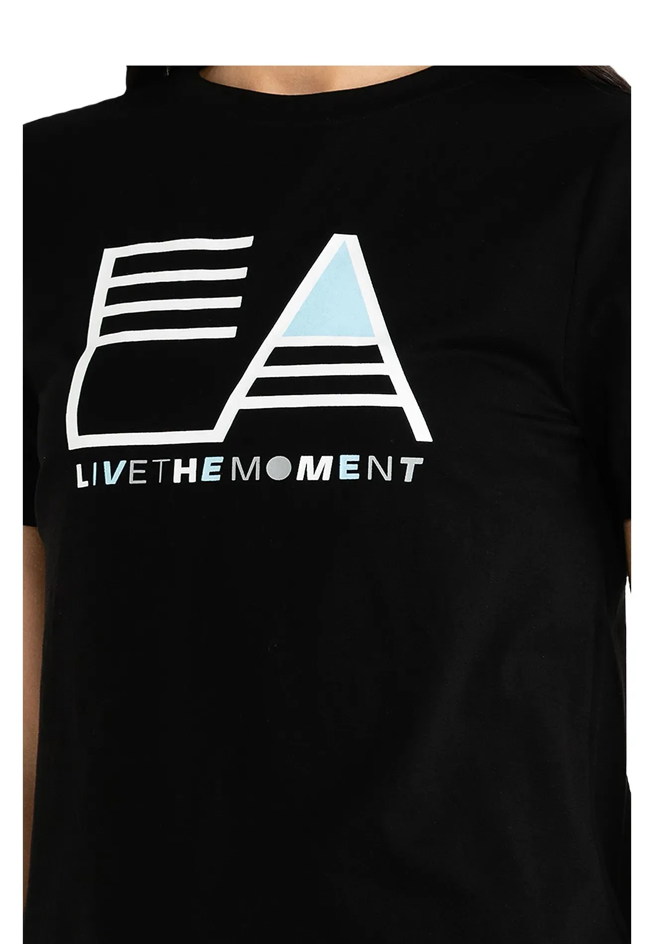 ELLE Active Live The Moment Logo Basic Tee