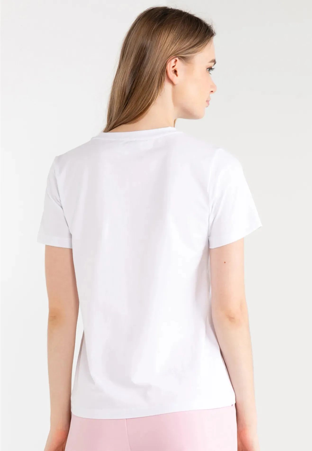 ELLE Leisure LOVE Graphic Printed Logo Basic Tee