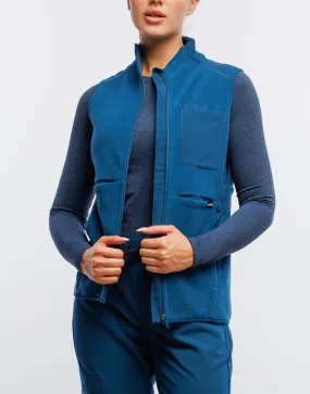 Essential Fleece Vest - Gibraltar Blue