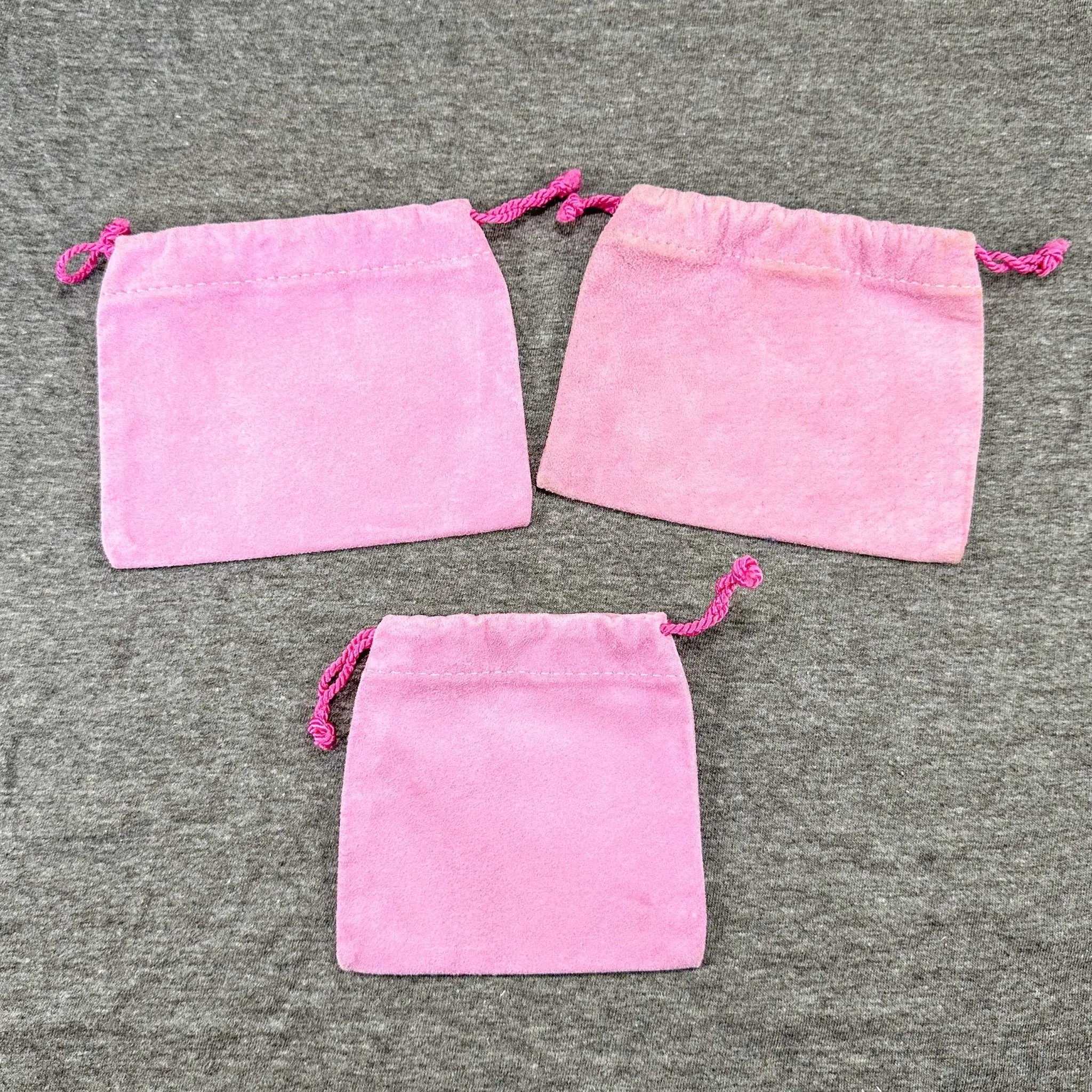 Estate CCM Set of 3 Pink Pouches EMPTY