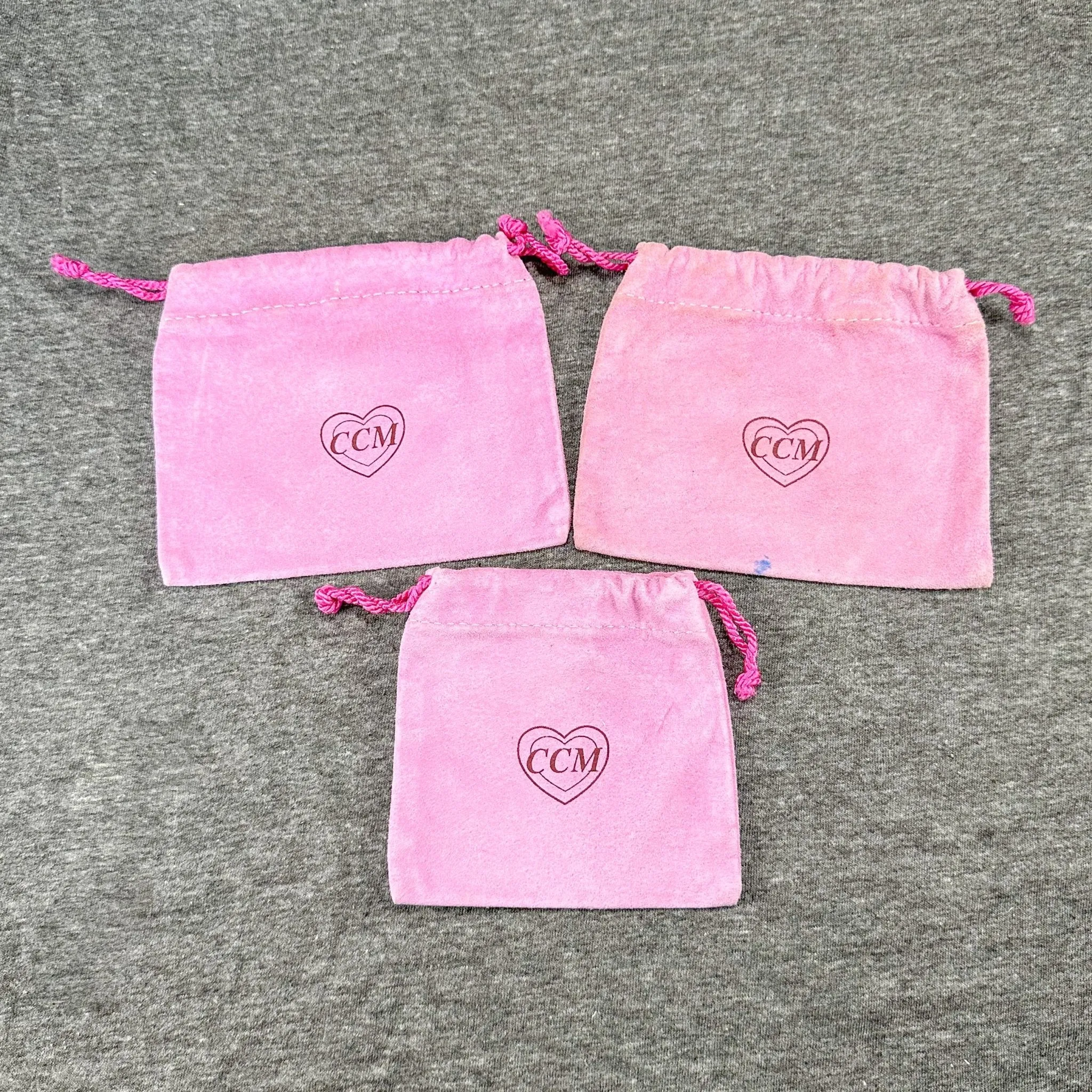 Estate CCM Set of 3 Pink Pouches EMPTY