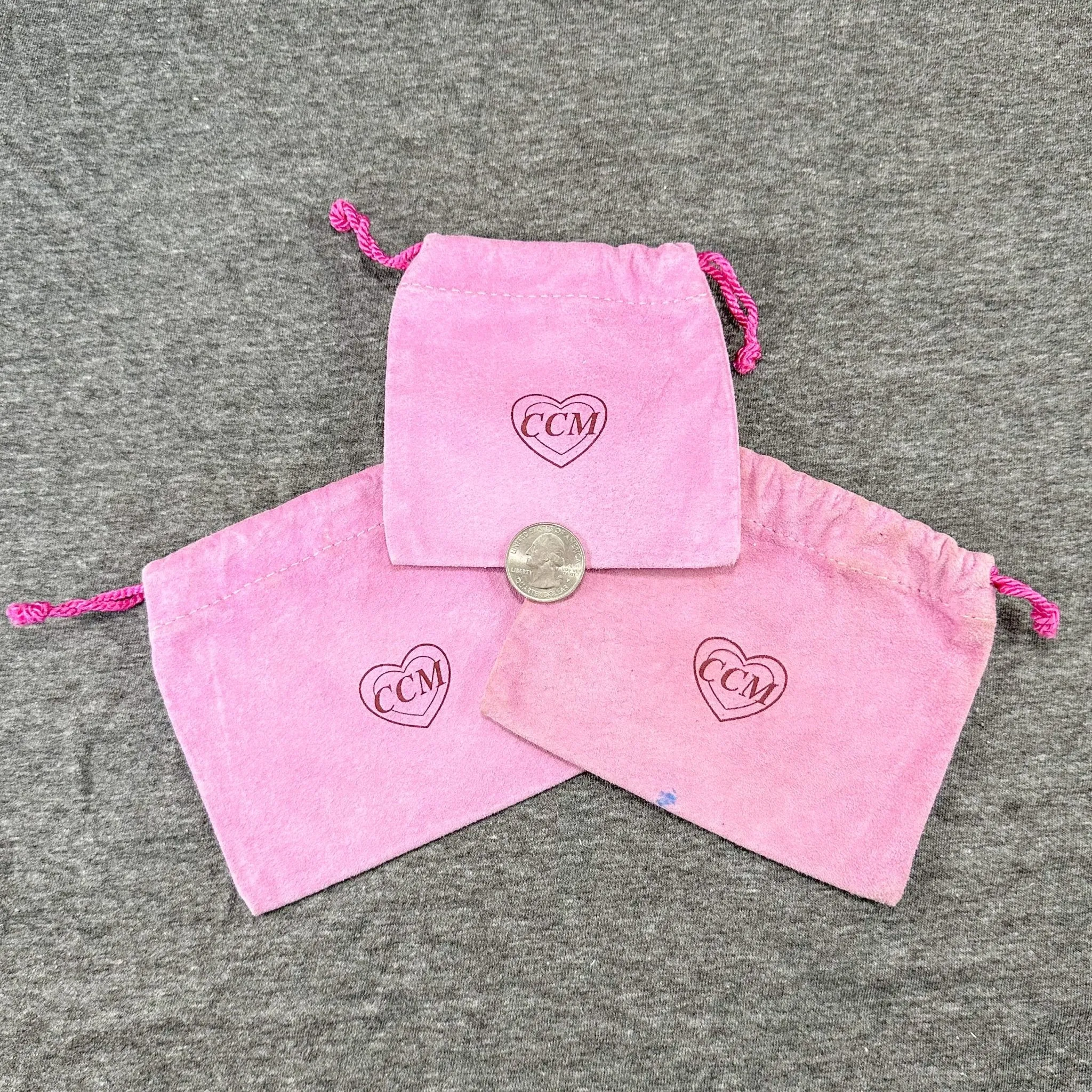 Estate CCM Set of 3 Pink Pouches EMPTY