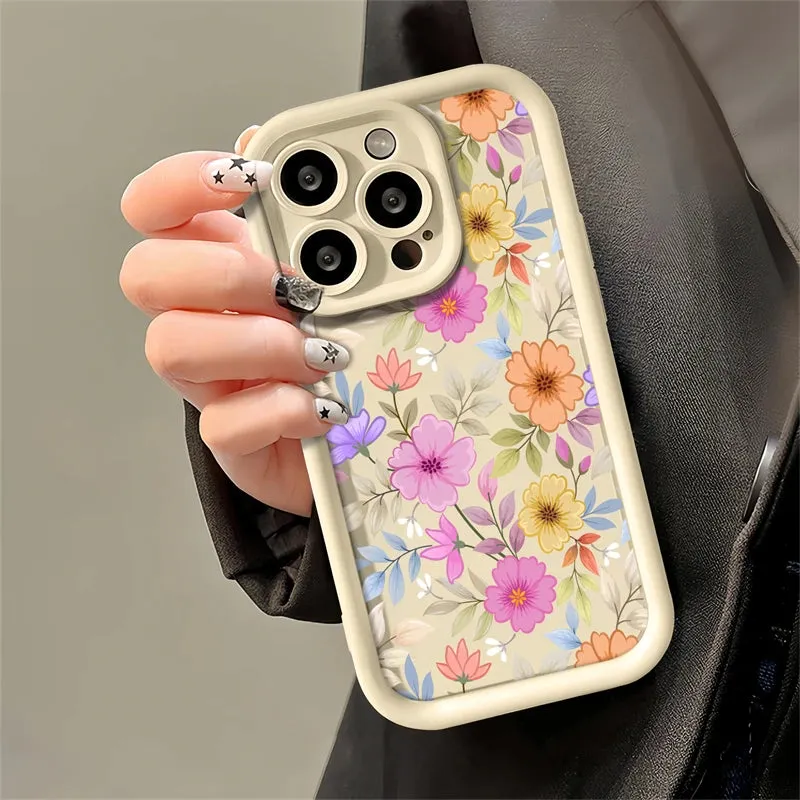 FACPC600 Flower Silicone Cute Phone Case For Huawei Honor 50, 90, 20, 9X Pro, X9, X30, Y9 Prime 2019, and Magic 5 Pro models