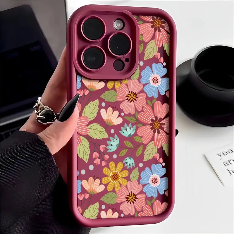 FACPC600 Flower Silicone Cute Phone Case For Huawei Honor 50, 90, 20, 9X Pro, X9, X30, Y9 Prime 2019, and Magic 5 Pro models