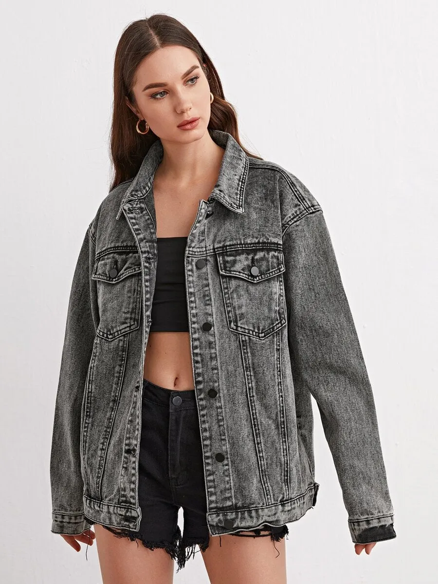 Flap Pocket Denim Jacket