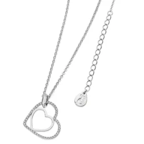 Floating Heart Pendant - Silver