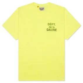 French Tee - Fluorescent Yellow