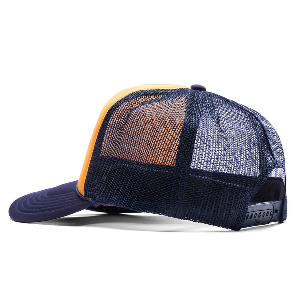 Frew Trucker Hat - Navy/Gold