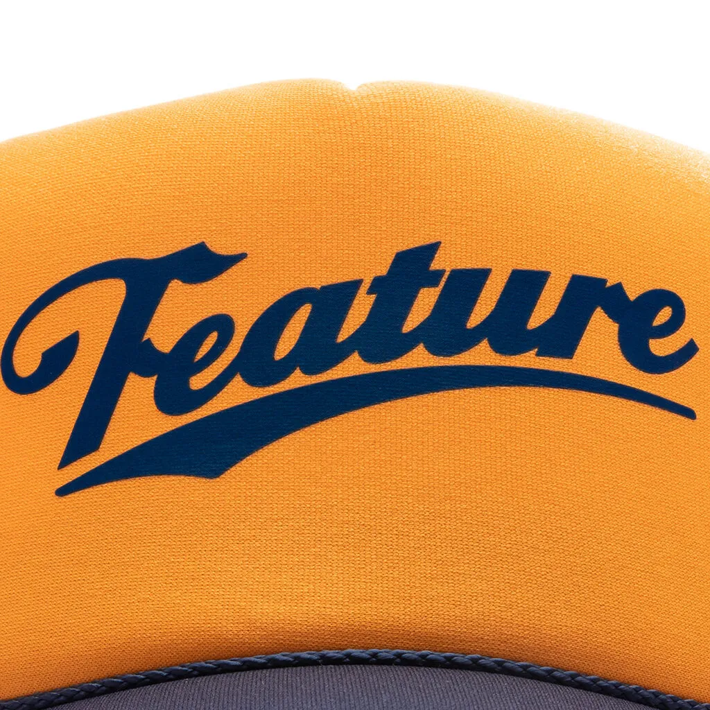 Frew Trucker Hat - Navy/Gold