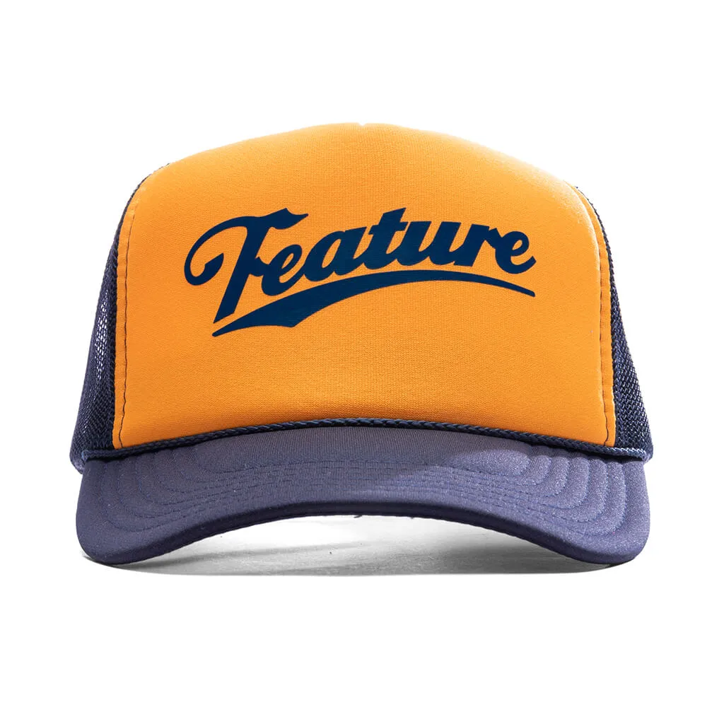 Frew Trucker Hat - Navy/Gold