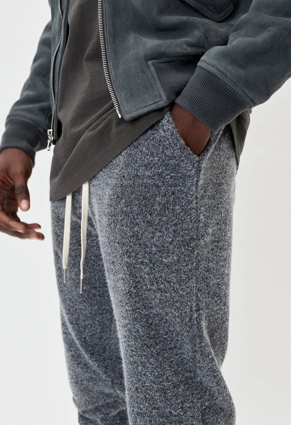 Fur Terry LA Sweatpants / Charcoal