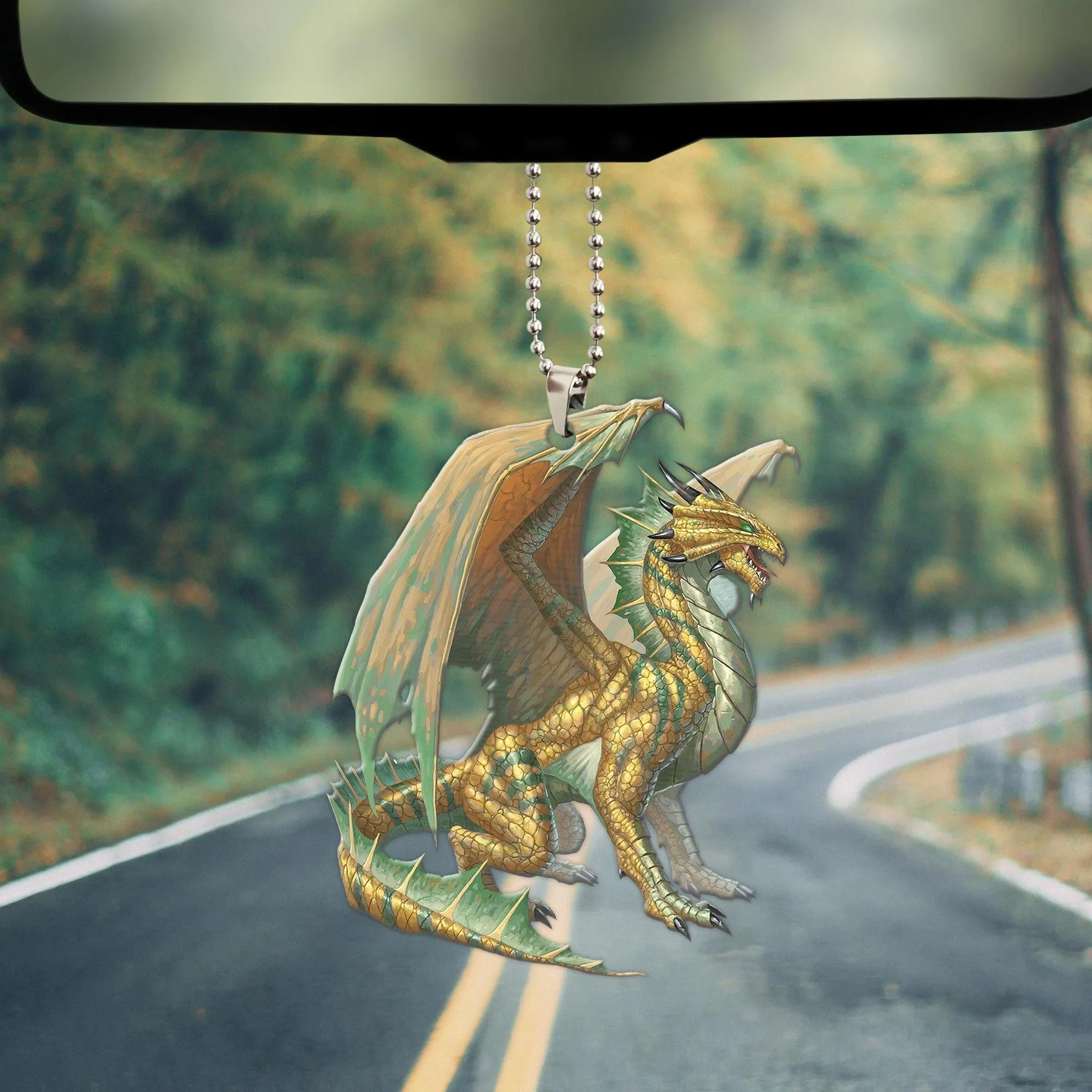 Gearhuman 3D Ancient Bronze Dragon Custom Car Hanging