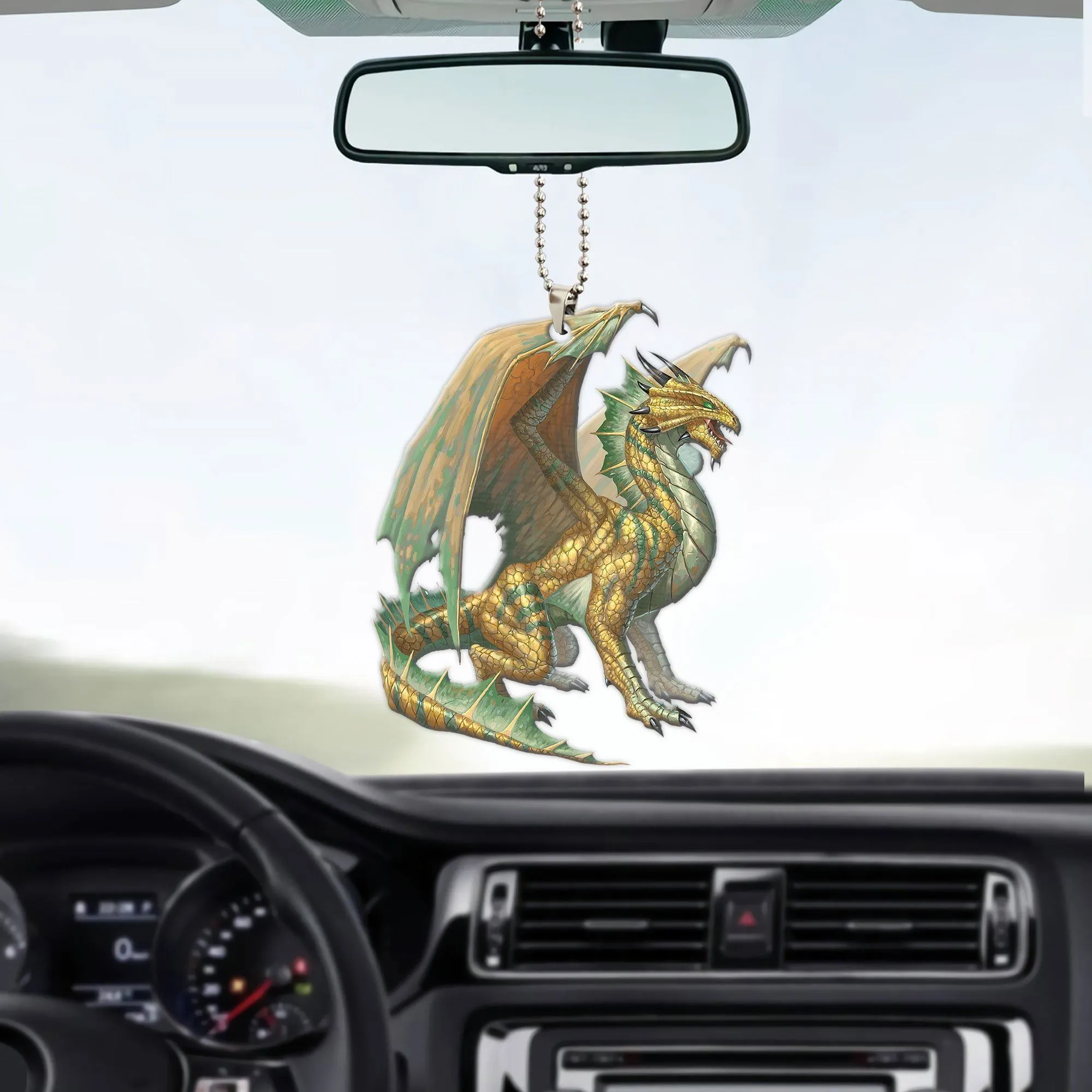 Gearhuman 3D Ancient Bronze Dragon Custom Car Hanging